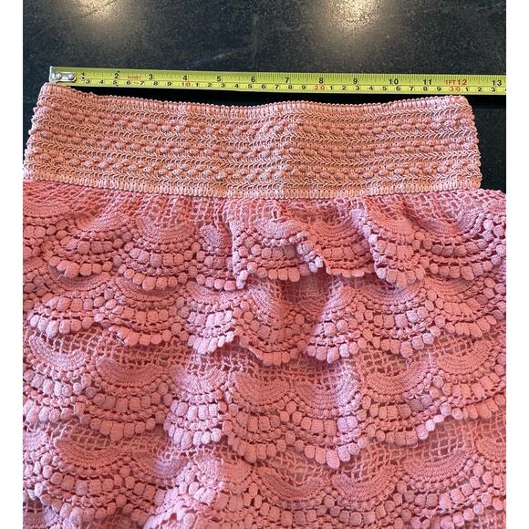 GUG  Pink Ruffle lace shorts MEDIUM New with tag - Picture 8 of 10